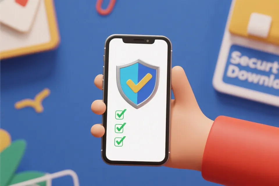 安全下载与校验示意